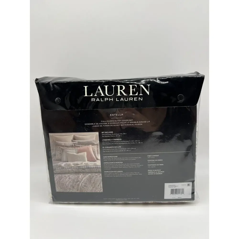 Ralph Lauren Estella 3-Pc. Paisley FULL/QUEEN Duvet Cover Set $385 NWT